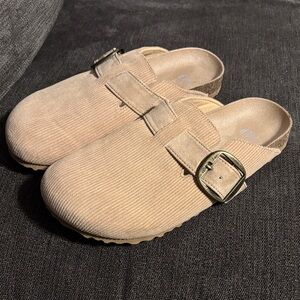 GAP Beige Mules with Buckle